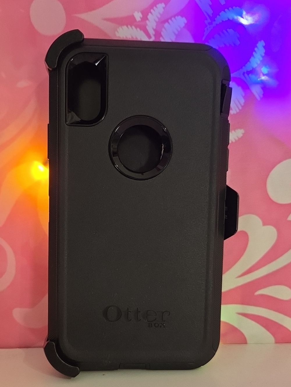 OtterBox Black Dual-Layer Rugged Phone Case with Belt Clip